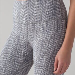 Lululemon Athletica Wunder Under HR 7/8 Arrow Jacquard